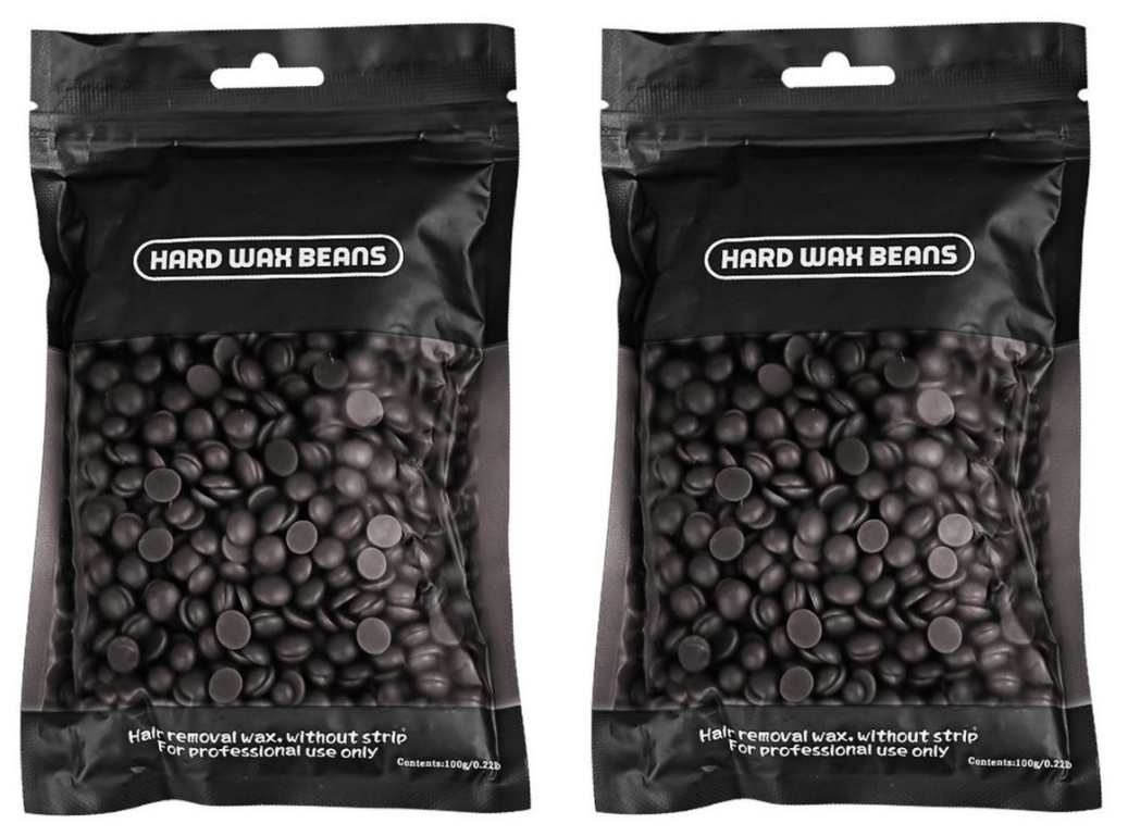 Воск JessNail для депиляции пленочный, Черный, 100 гр, 2 шт