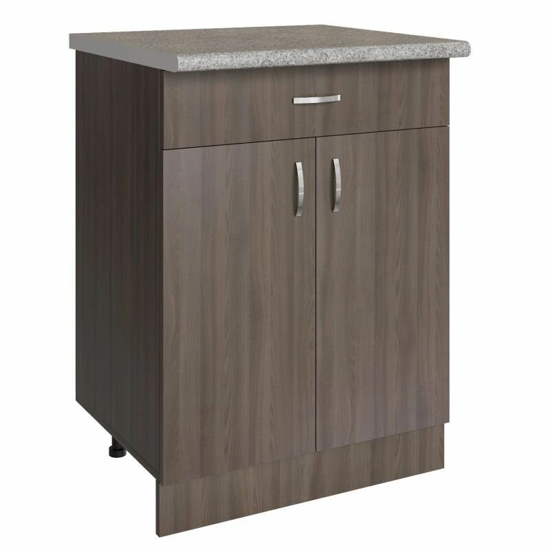 Кухонный модуль напольный 60х43.9х82 см шимо/ясень темный (1 ящик)