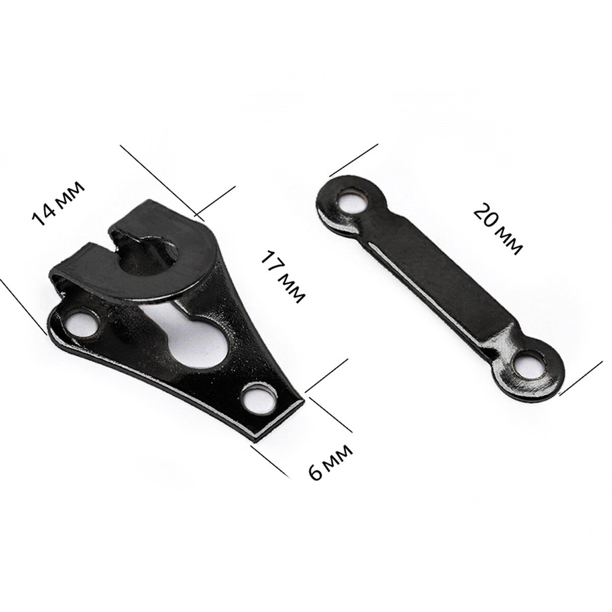 Брючные крючки в блистере TBY-TRH цв. никель черный в блистере 12шт