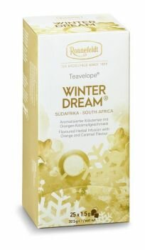 Чай травяной Ronnefeldt Teavelope Winter dream в пакетиках, апельсин, ежевика, 25 пак.