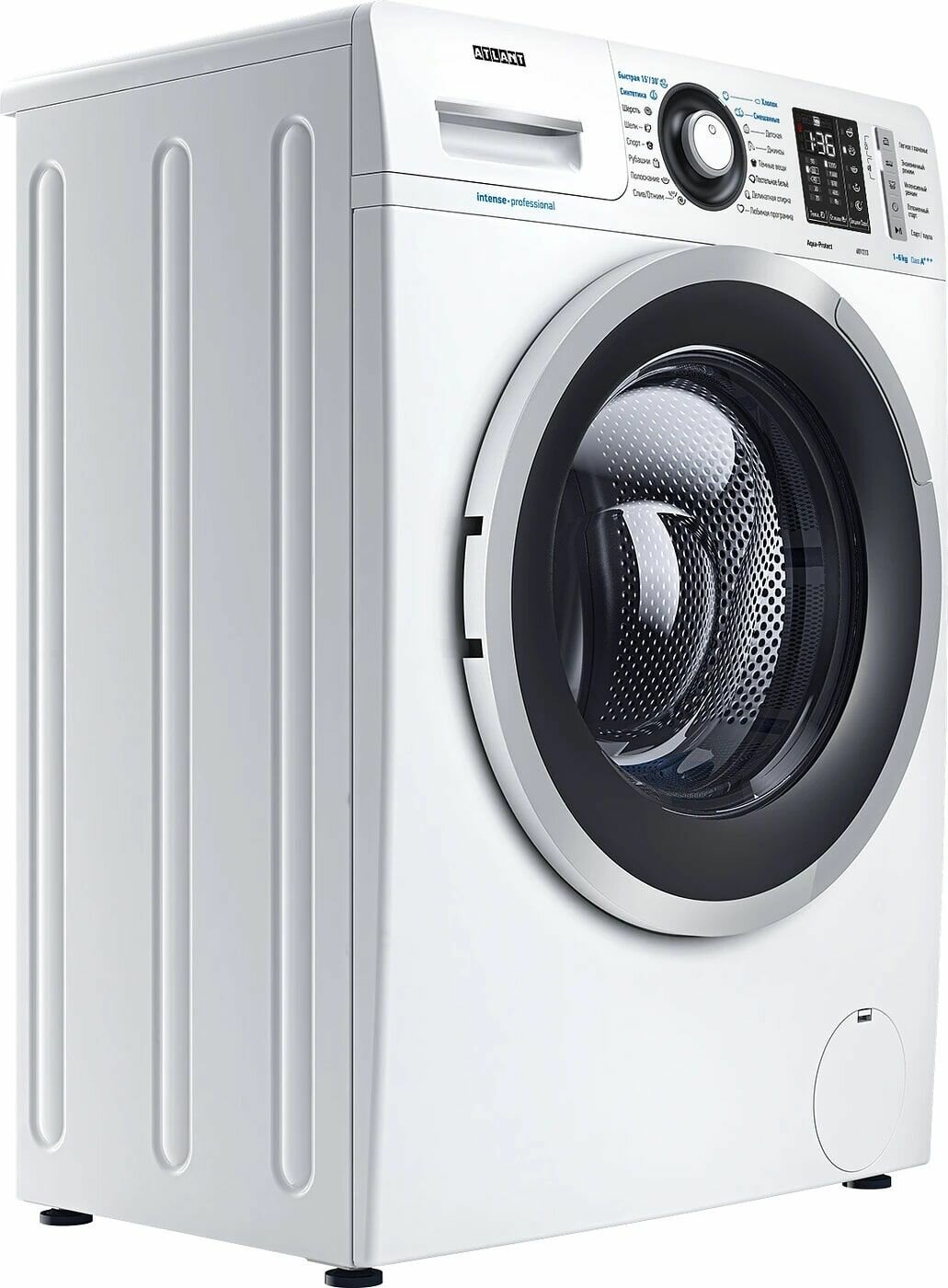 Стиральная машина Atlant 60У1213-01 автоматическая, загрузка до 6 кг, отжим 1200 об/мин, класс A+++, 16 программ, белый