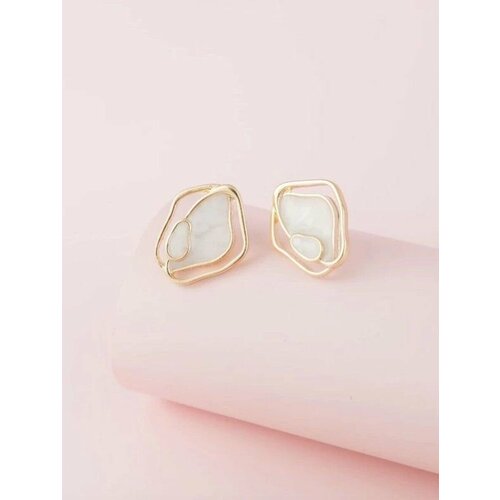 Серьги пусеты Jasmine House, жемчужный