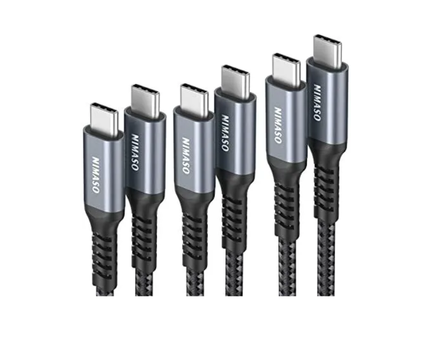 Кабель NIMASO USB C USB C, 3 шт. в упаковке, 60 Вт