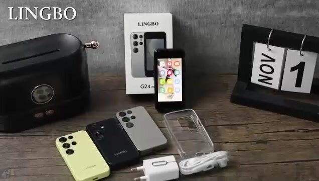 Смартфон Lingbo G24 ultra mini 2+32 Gb черный — фото 1