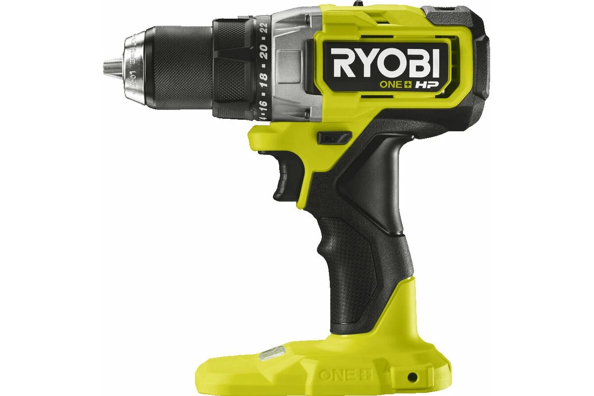 Бесщеточная аккумуляторная дрель-шуруповерт Ryobi ONE+ HP RDD18X-0, 95 Нм, Li-Ion, желтый