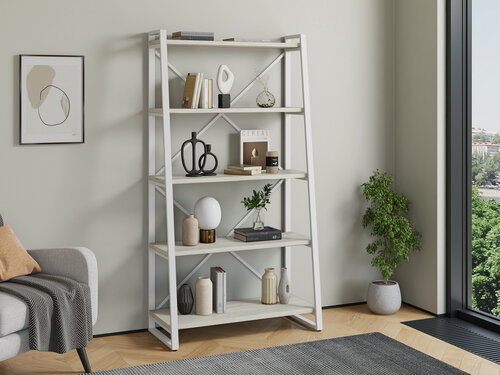 Изображение товара Стеллаж Айсберг Лофт 100х187 Белый/дуб крафт белый