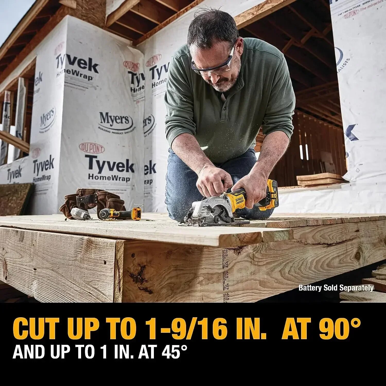Распиловочные Станки Аккумуляторная циркулярная пила DEWALT DCS571 ATOMIC 115 мм, DCS571 BARE TOOL