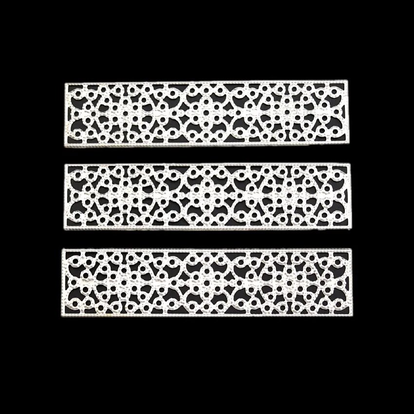 Металлические соединители для бижутерии 8.5x2 см золотистого цвета 5 шт Silver