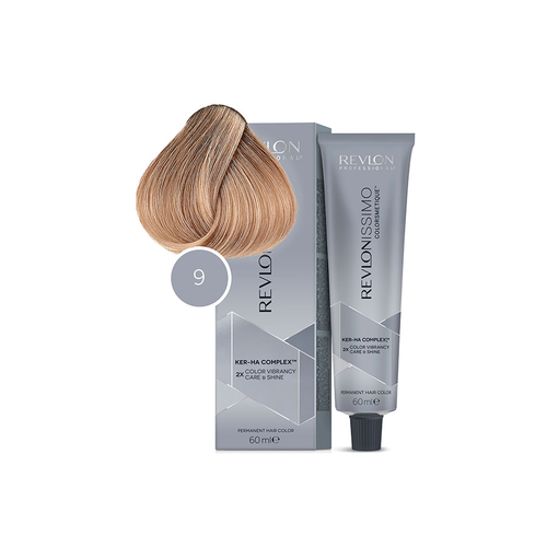 фото Revlon revlonissimo colorsmetique high coverage 9 - перманентная краска для седых волос очень светлый блонд 60 мл revlon professional