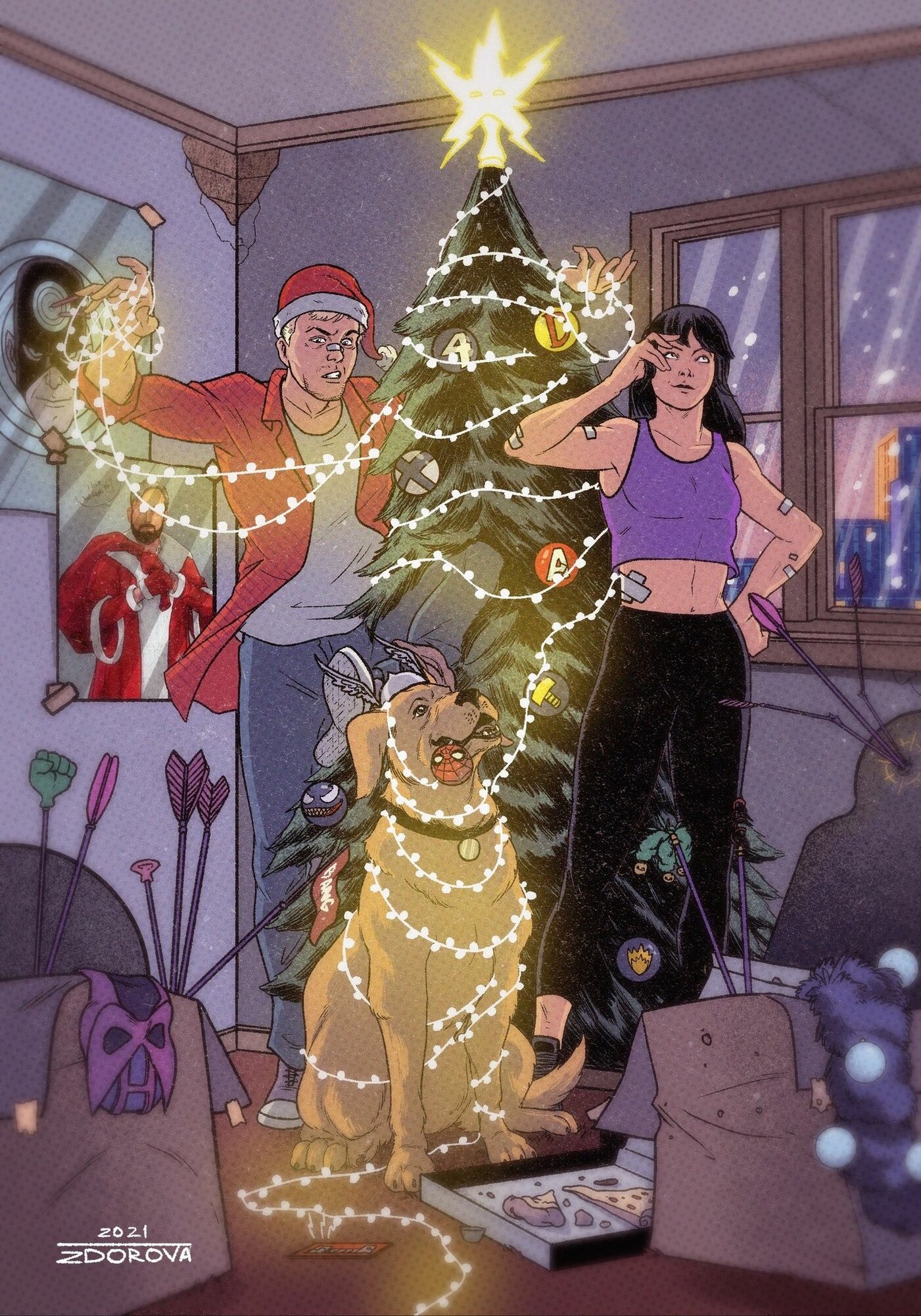 Открытка Hawkeyes