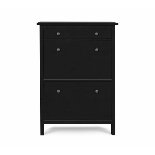 Шкаф для обувиобувница в прихожую Хемнэс Hemnes Кымор 89х128х31см черный 21990₽