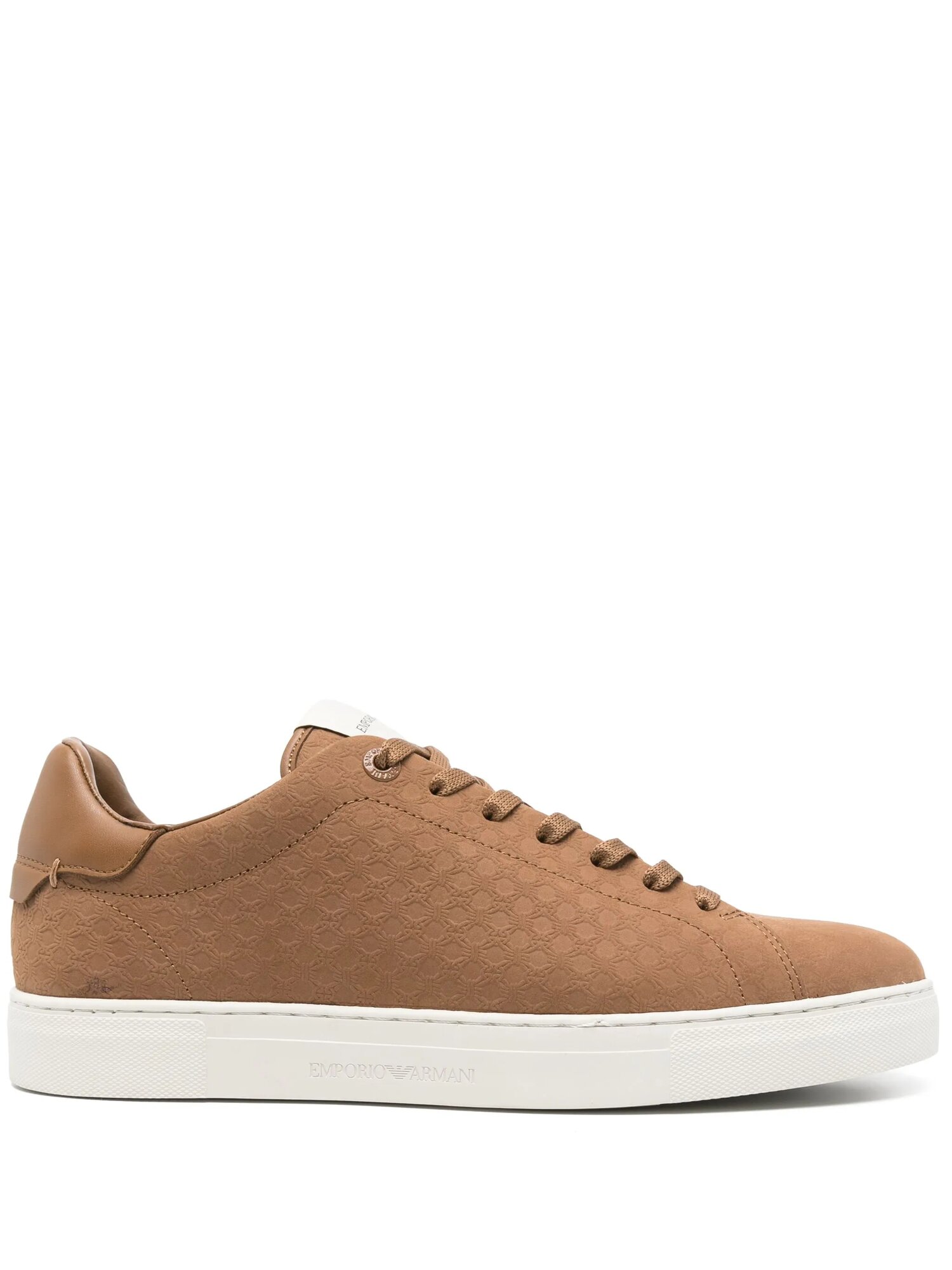 Кеды EMPORIO ARMANI, размер 8.5 UK, коричневый
