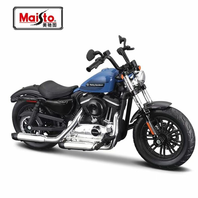 Модель мотоцикла, игрушка для мальчика, Maisto Harley Davidson Street Glide, 1:18, коллекционная, длина 13,9см.