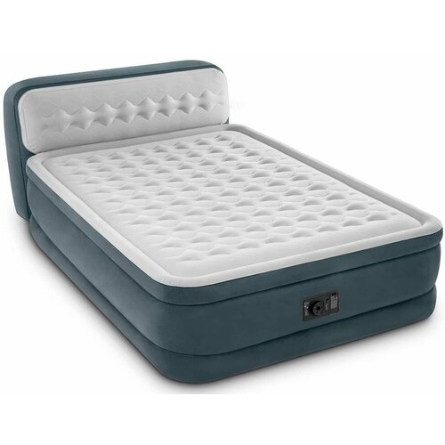 фото Надувная кровать intex ultra plush headboard bed (queen), 152х236х86 см, со встроенным насосом 220v, 64448