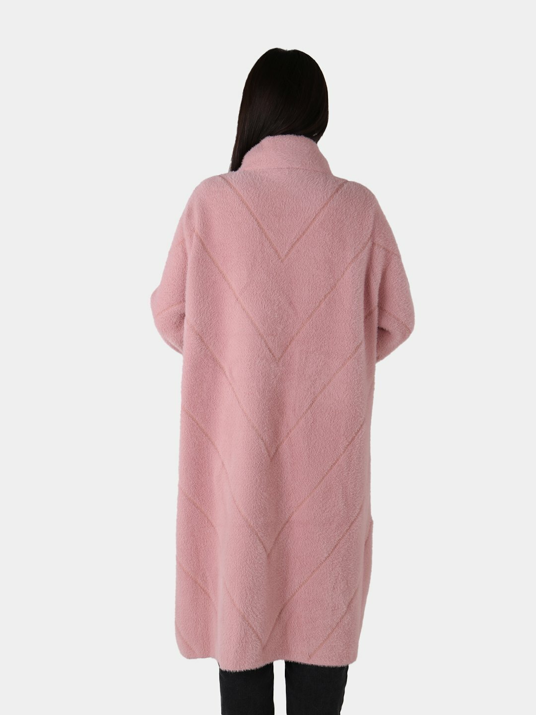 Пальто, размер One Size, розовый, — фото 1