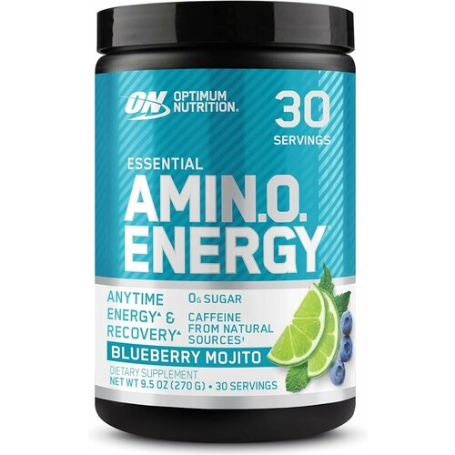 Аминокислотный комплекс Optimum Nutrition Essential Amino Energy, черника-мохито, 360 гр.
