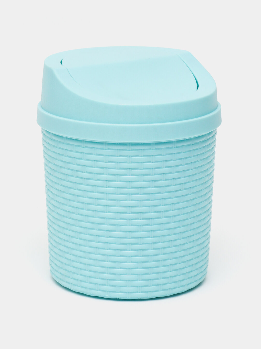 Компактное декоративное мусорное ведро с крышкой, урна, объем 1,3 л — фото 1