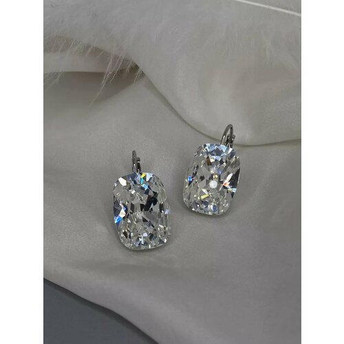 фото Серьги amante crystal, кристаллы swarovski, прозрачный