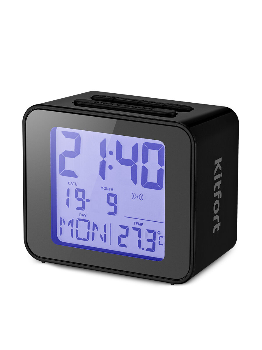 Часы с термометром Kitfort КТ-3303-1 черный