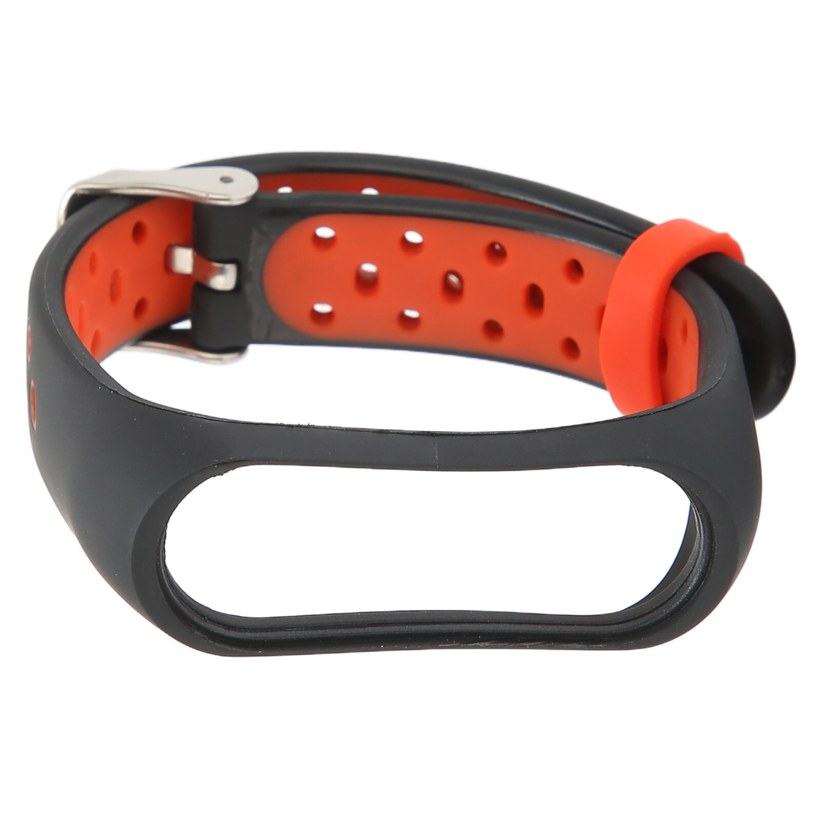 Картинки Умный браслет для Xiaomi Mi Band 6 5 NFC, двухцветный, черно-красный, с анти-потерянным эффектом