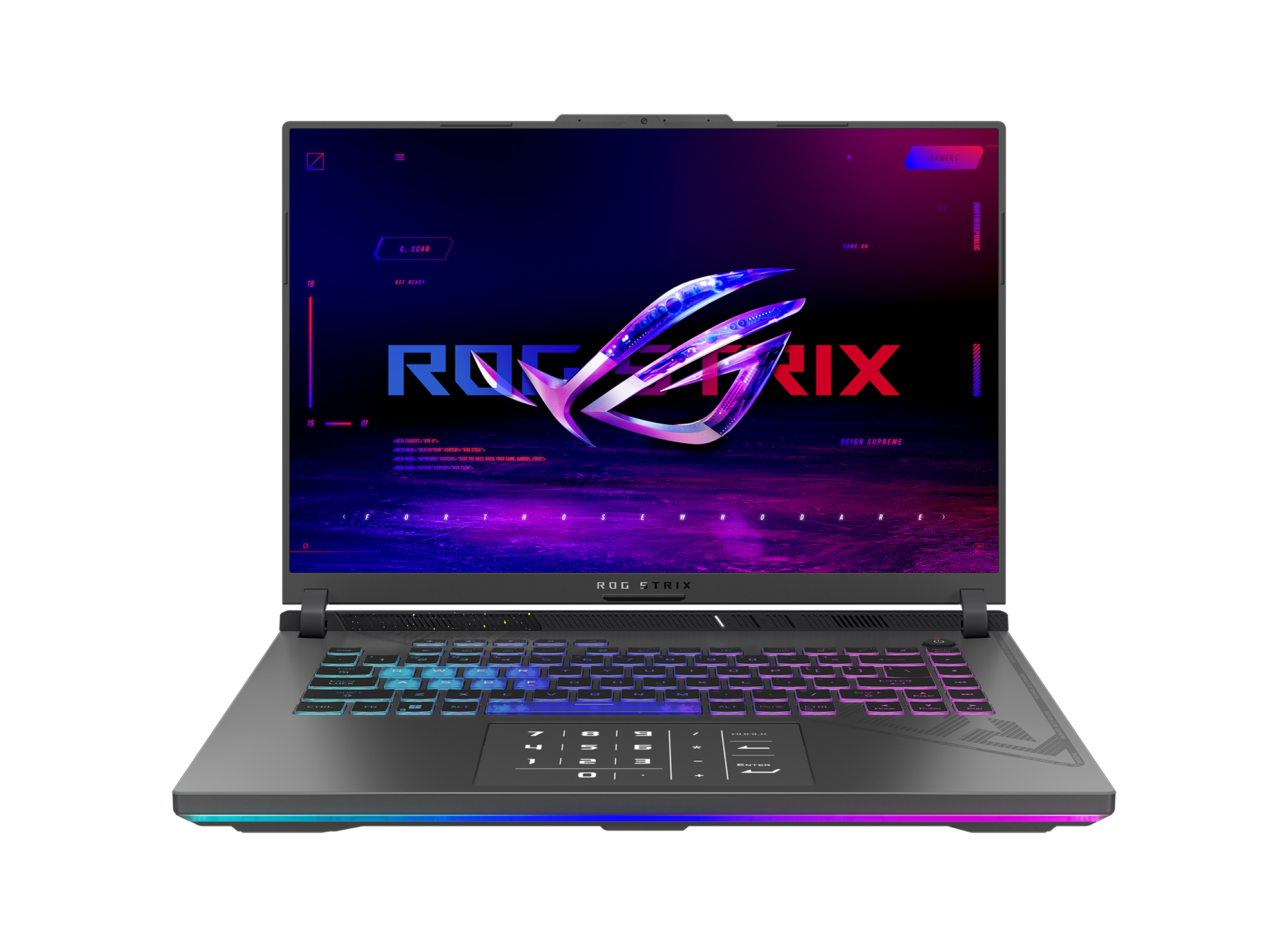 Ноутбук ASUS ROG Strix G16 G614JU-N3490, 16", WUXGA, Core i5-13450HX, RAM 16ГБ, SSD 512ГБ, RTX 4050, 90NR0CC1-M012J0