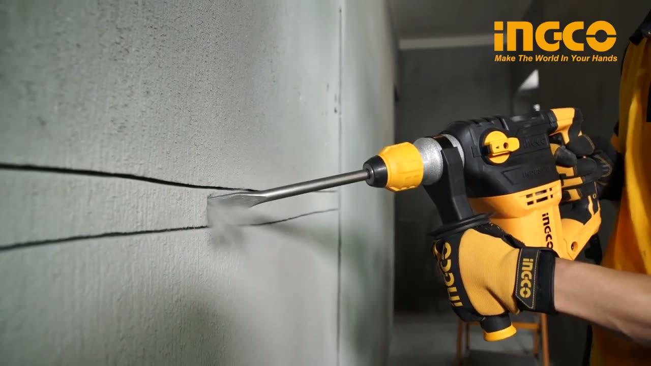 Перфоратор INGCO RH150028, 1500 Вт, SDS-Plus, 5.5 Дж, с кейсом — фото 1