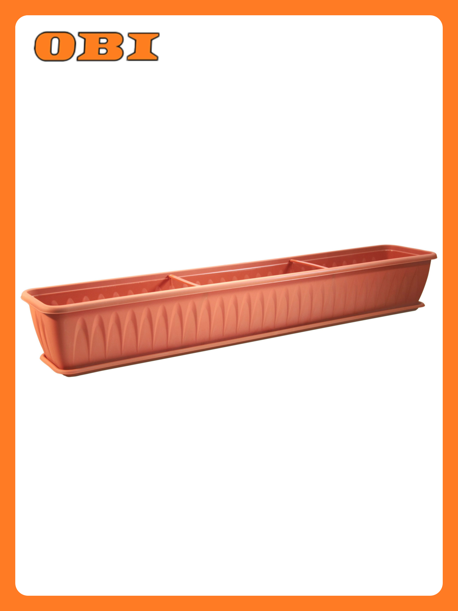 Ящик балконный IDEA Алиция 100 см полипропилен терракот