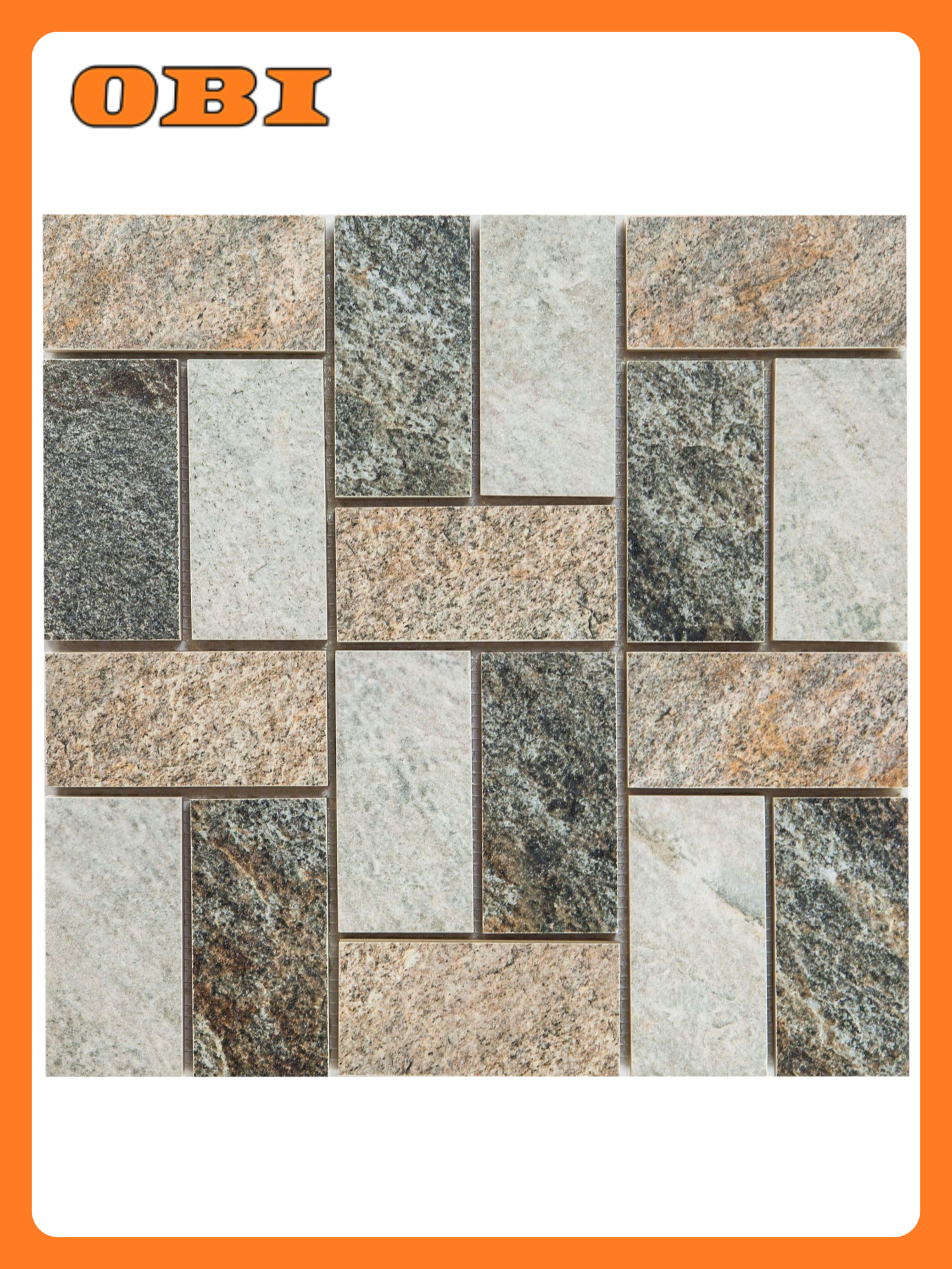 Декор Керамин Кварцит камень серый 30х30 см 1шт