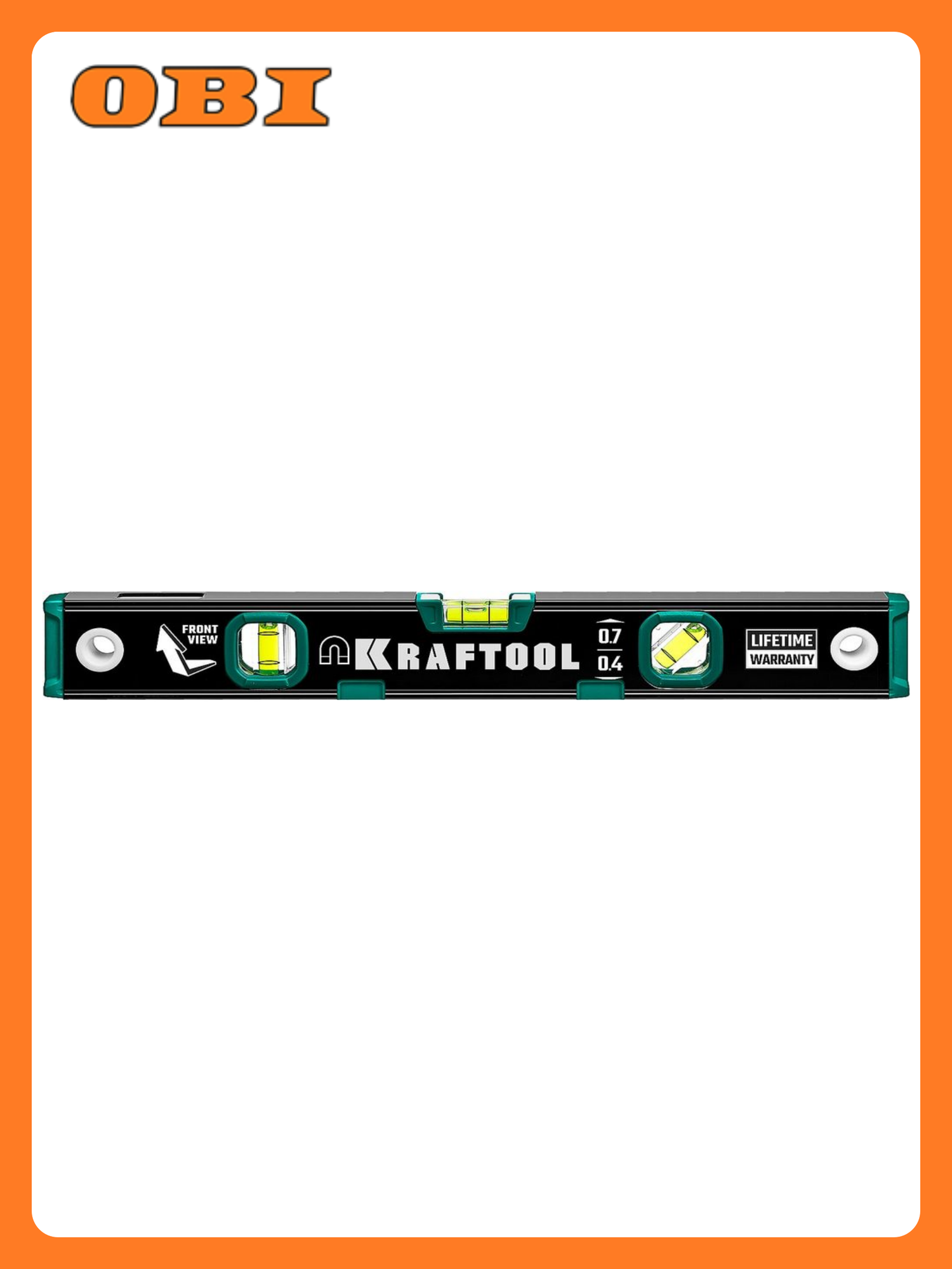 Уровень Kraftool магнитный фрезерованная грань зеркальный глазок 40 см