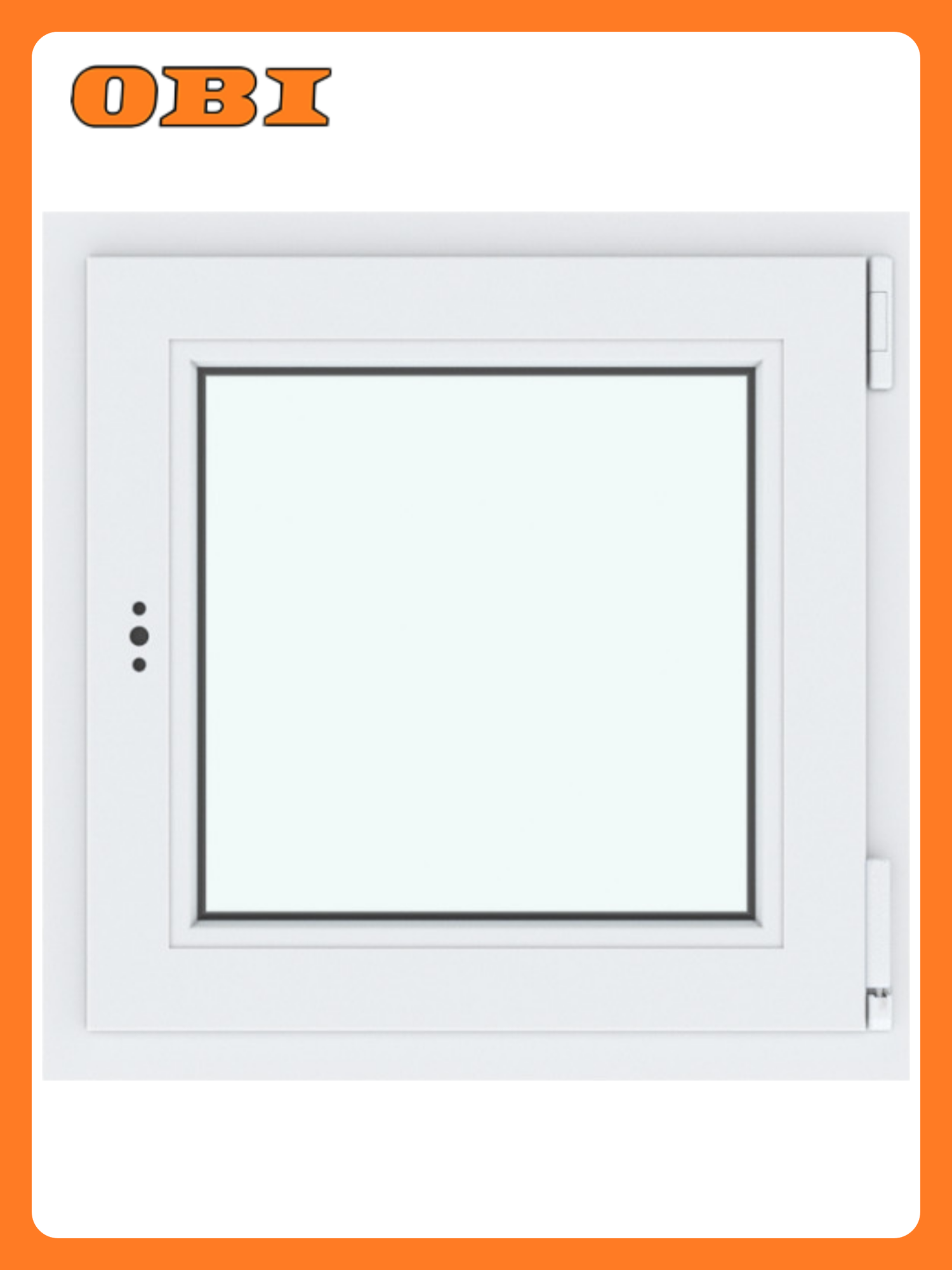 Окно ПВХ 600х500 мм поворотно-откидное правое