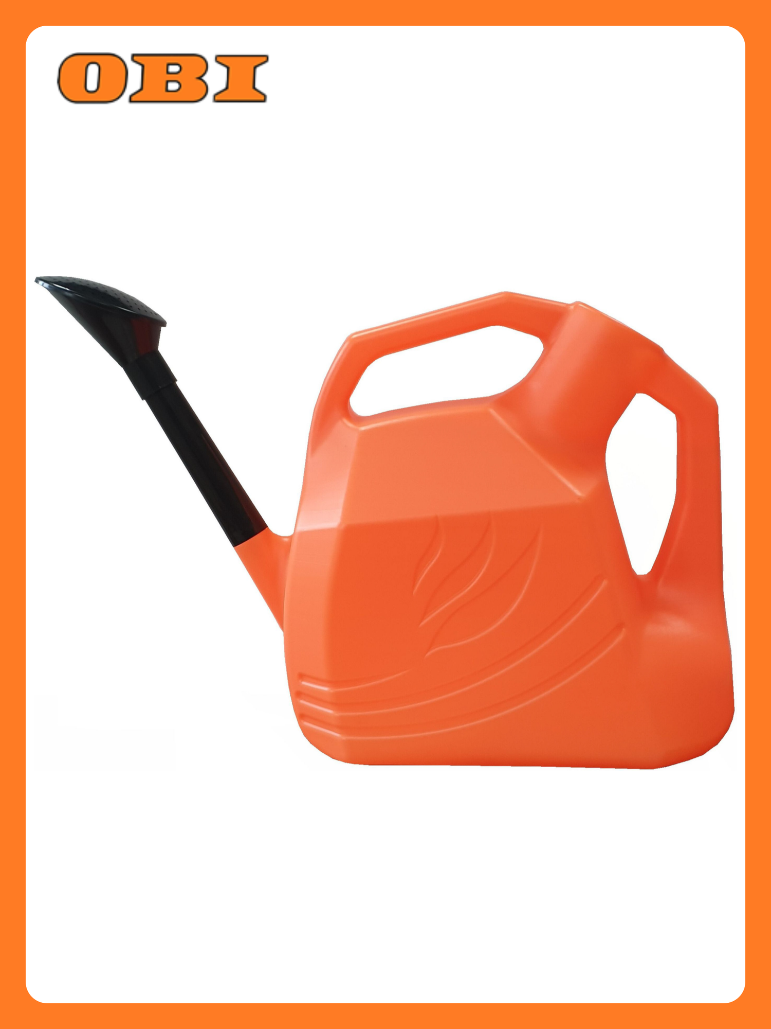 Лейка Инструм Агро  Гардения   пластик  с насадкой  оранжевая  10 литров