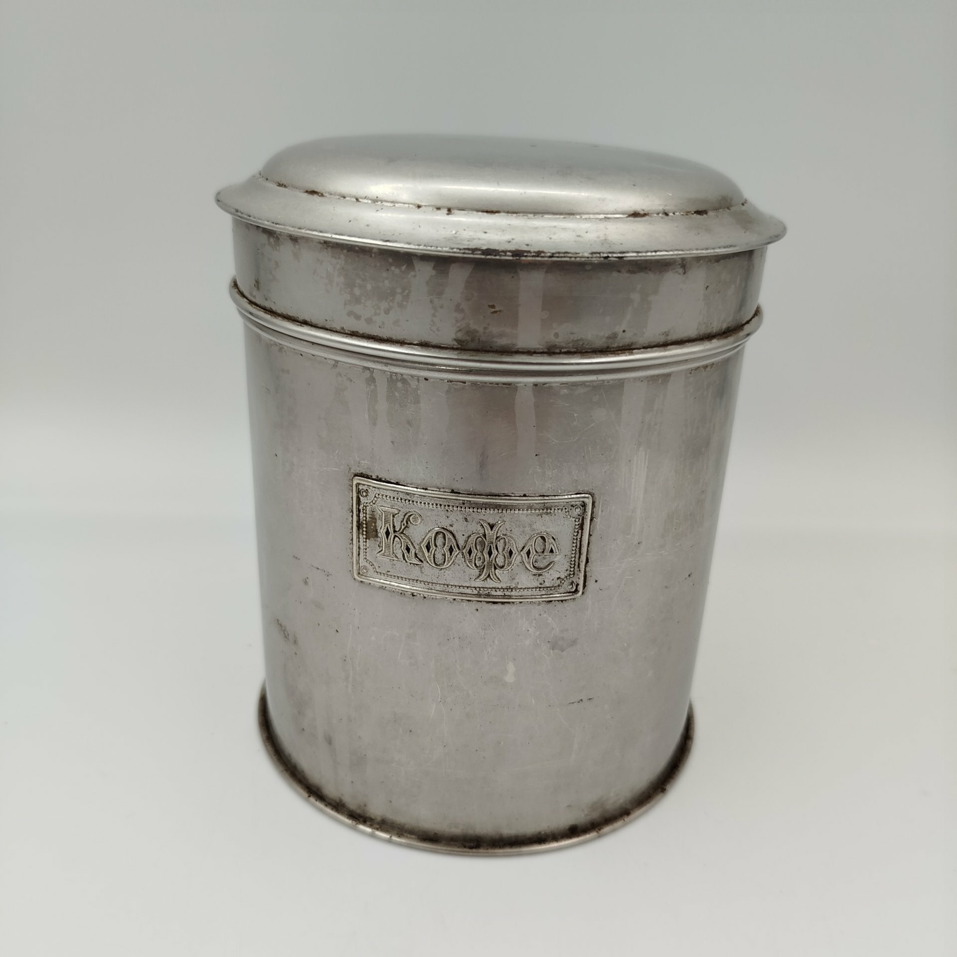 Ёмкость для хранения кофе Nikel Plattirt металл СССР 1890-1920 гг.