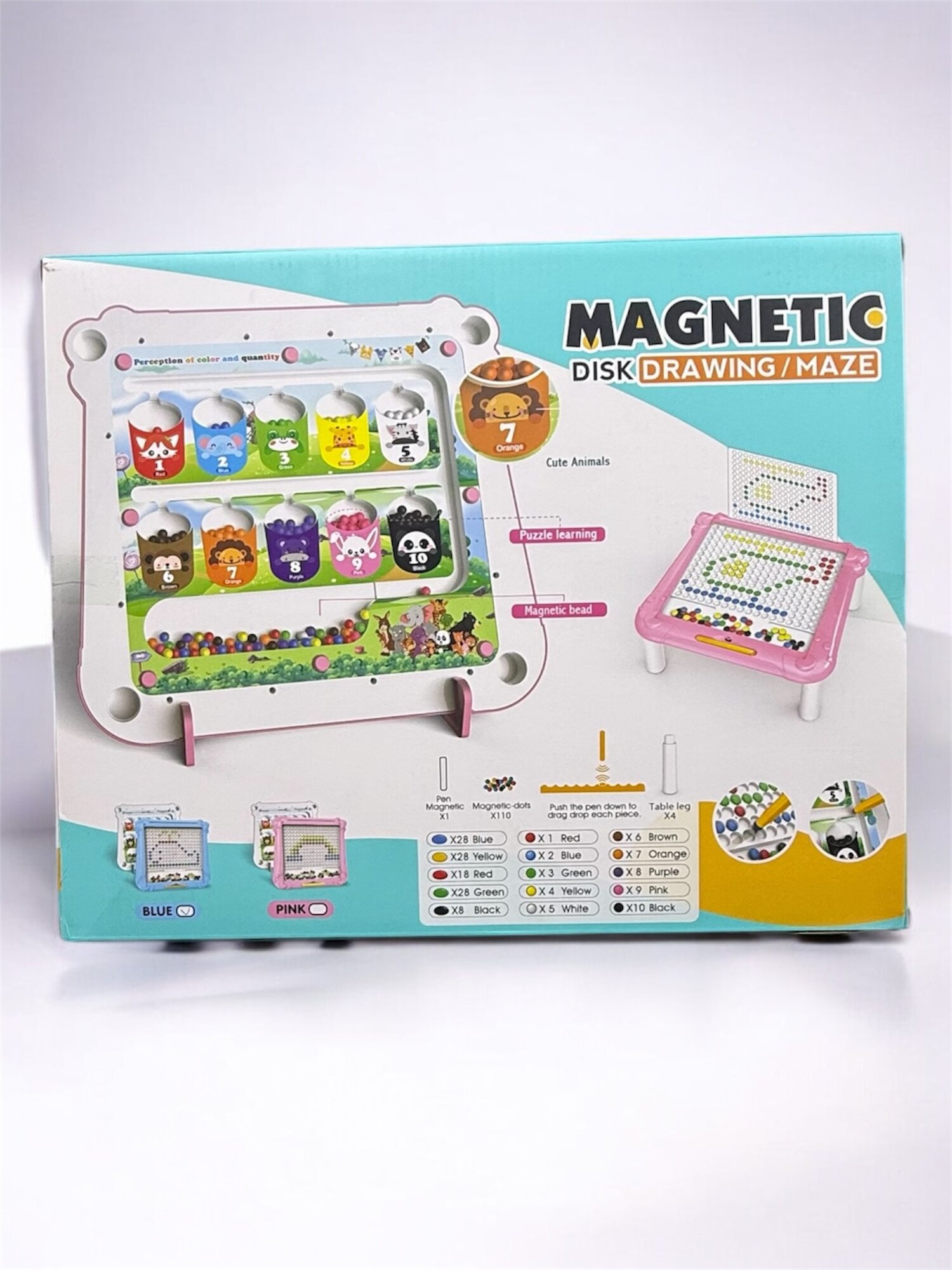 Развивающая магнитная игрушка "Магнитная доска-мозайка", для детей