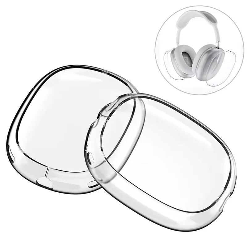 Прозрачный Мягкий Чехол Из TPU Для AirPods Max, Защитный Чехол От Царапин, Аксессуар Для Apple AirPods Max