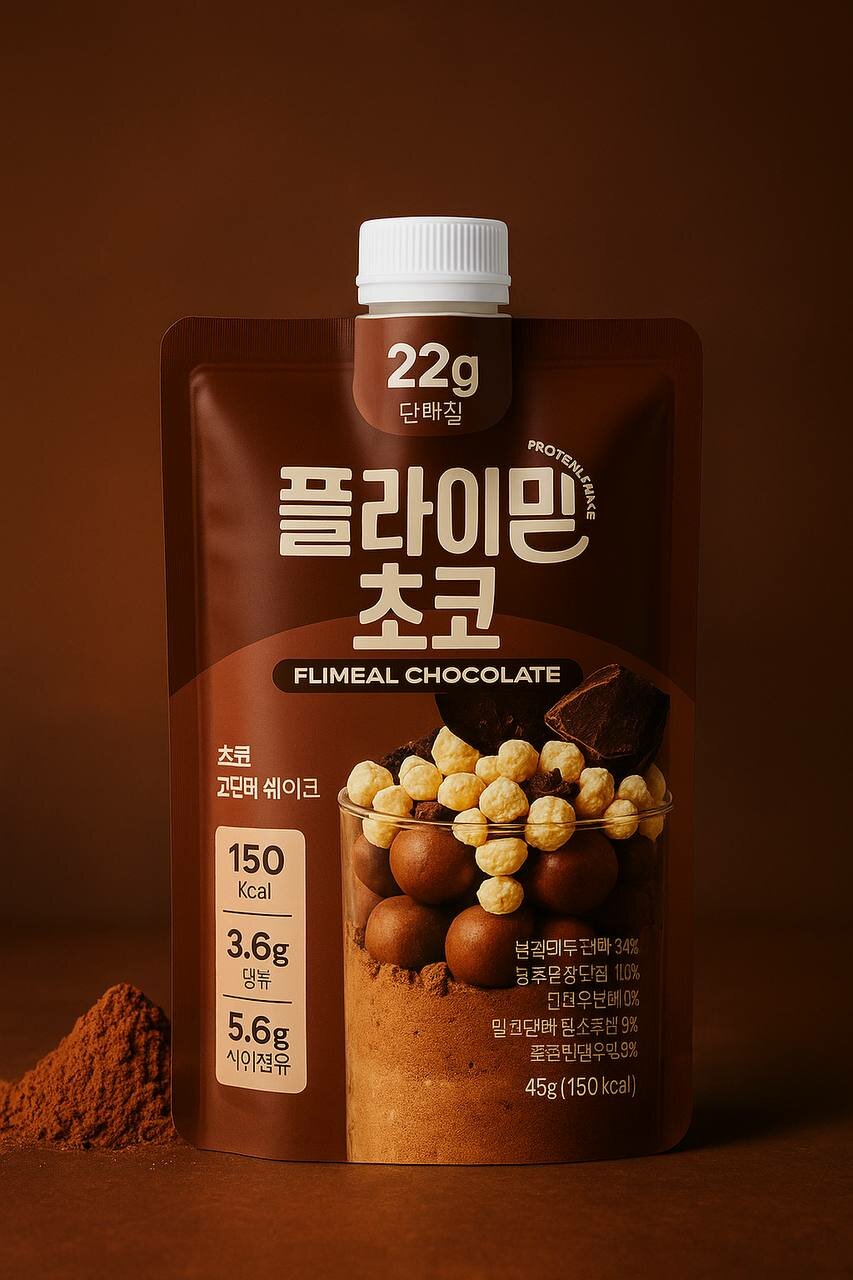 Протеиновый коктейль Flimeal, молочный, без ГМО, вегетарианский, шоколад — фото 1