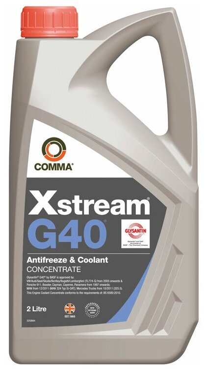 COMMA XSG402L Антифриз G12++ COMMA XSTREAM G40 концентрат 2л