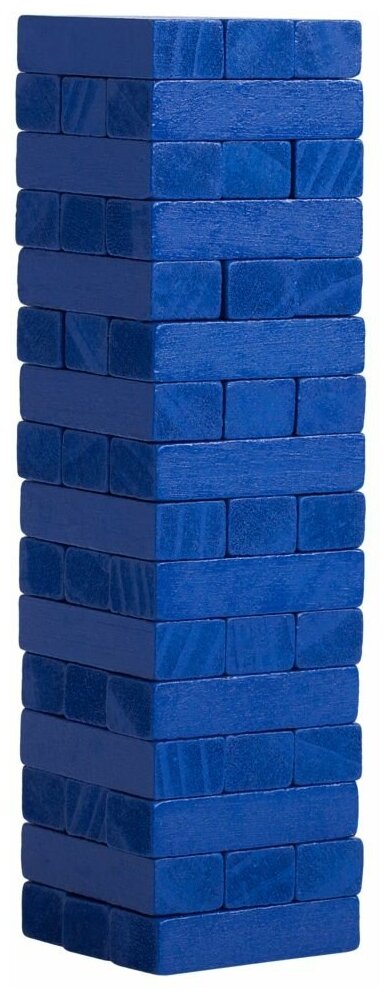 Настольная игра HUAYUTOY Деревянная башня мини синяя