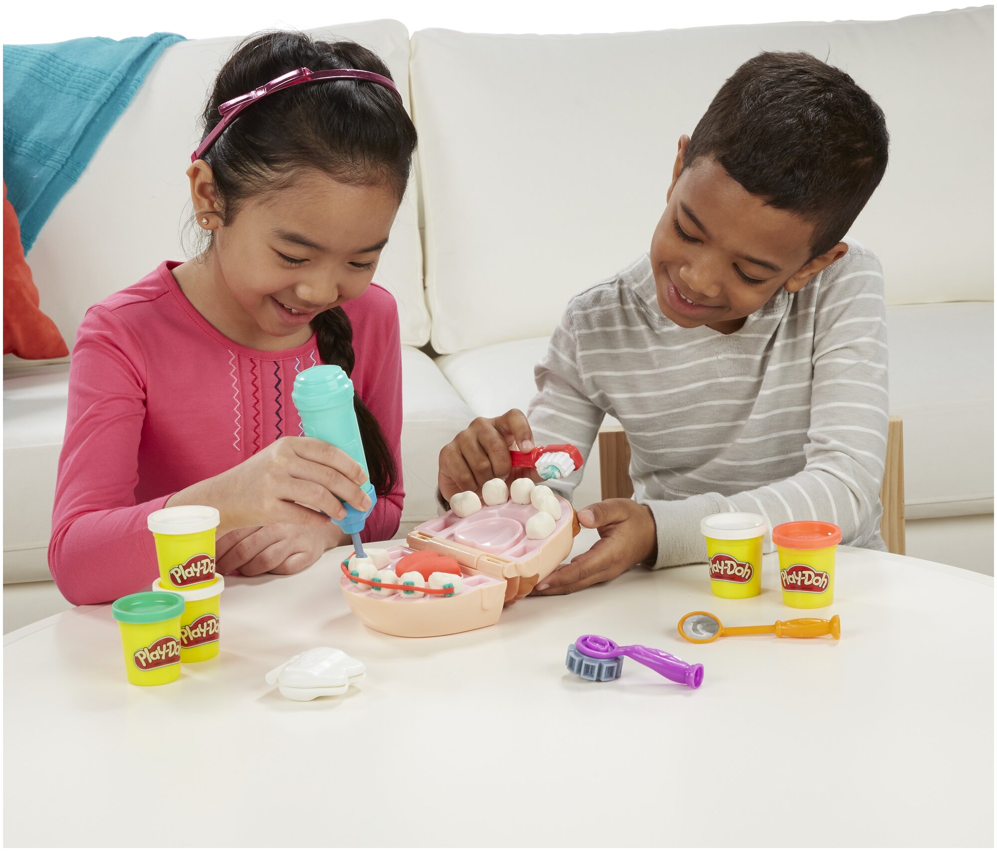 Масса для лепки Play-Doh Мистер Зубастик (B5520) 5 цв. - фотография № 12