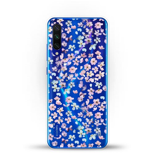 фото Силиконовый чехол цветочки на xiaomi mi cc9e andy & paul