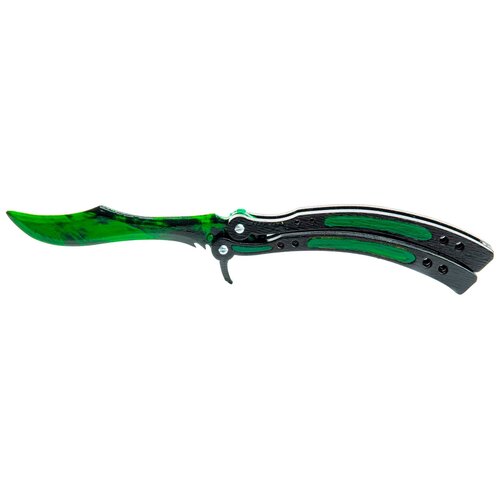фото Нож-бабочка. maskbro зеленый (сувенир из дерева)