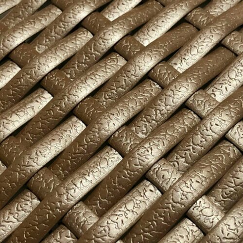 ЭкоРотанг Полумесяц Венге Кожа 8 мм, искусственный ротанг.