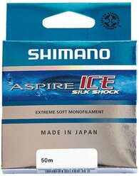 Монофильная леска SHIMANO Aspire Silk S Ice d=0.145 мм, 50 м, 2.45 кг, прозрачный