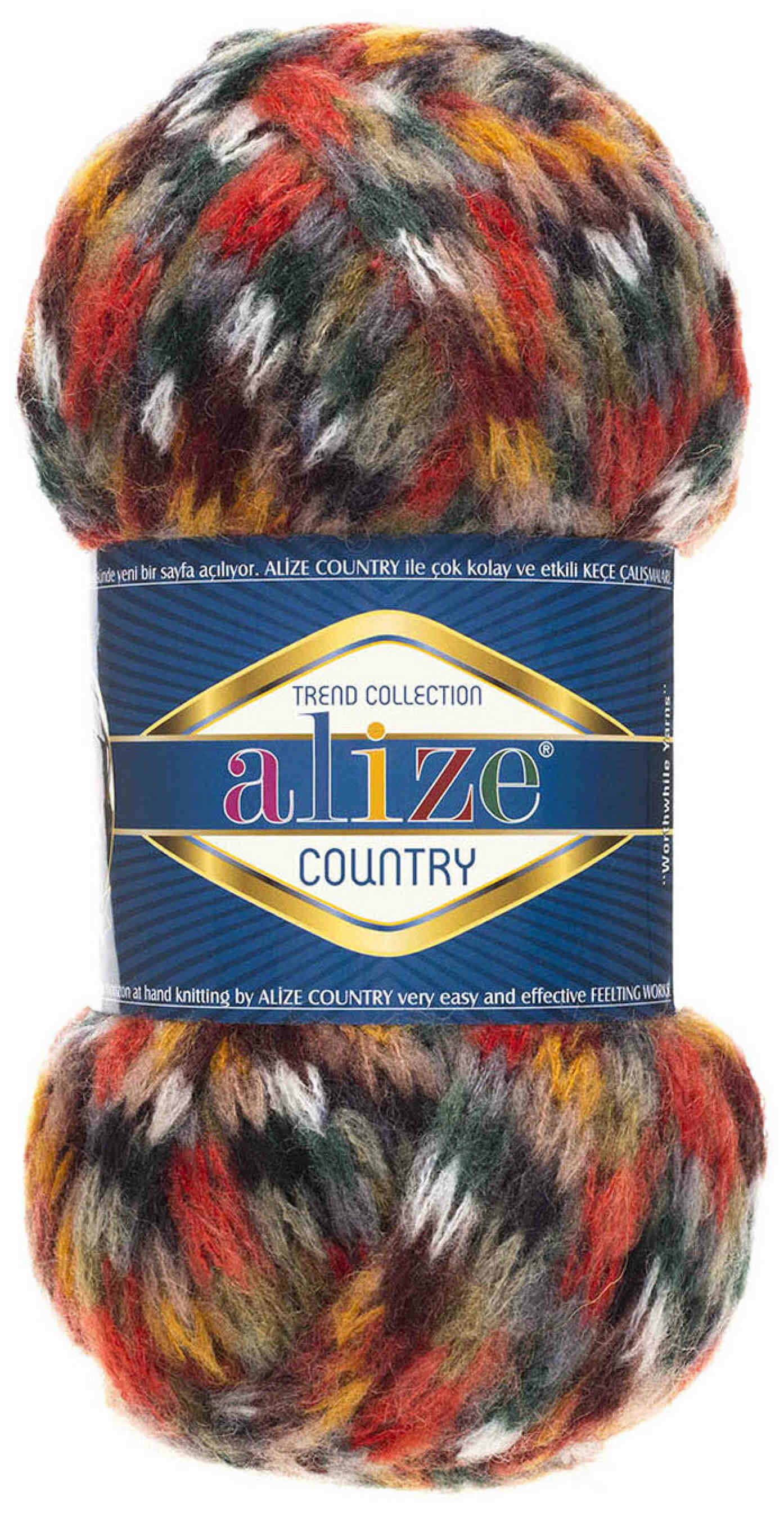 Пряжа Alize Country 20 % шерсть 55 % акрил 25 % полиамид 100 г