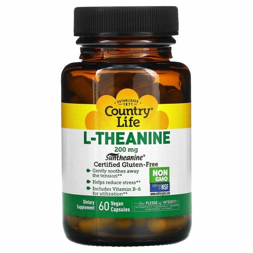 L-теанин 200 мг, 60 капсул