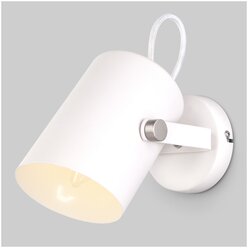 Настенный светильник Eurosvet Italio 20093/1 белый/сатин никель, E27, 25 Вт, кол-во ламп: 1 шт., цвет арматуры: никель, цвет плафона: белый