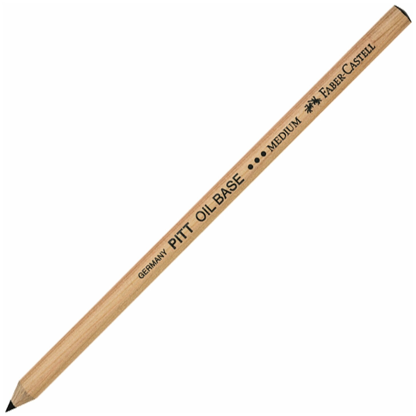 Карандаш масляный Faber-Castell Pitt Oil Base, черный, средний (112603)
