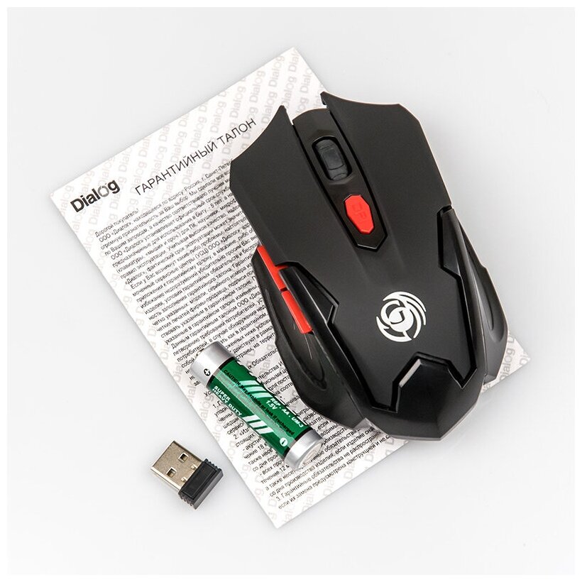 Беспроводная мышь Dialog Gan-Kata MRGK-10U Black USB