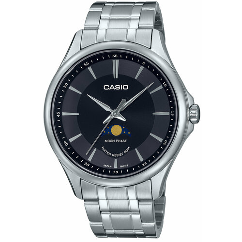 Наручные часы CASIO Collection MTP-M100D-1A, серебряный, черный наручные часы casio analog mtp m100d 1a черный серебряный