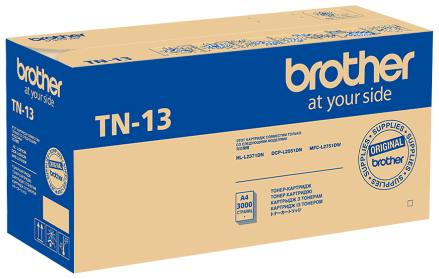 Картридж Brother лазерный черный (3000стр.) для HL-L2371DN/DCP-L2551DN/MFC-L2751DW