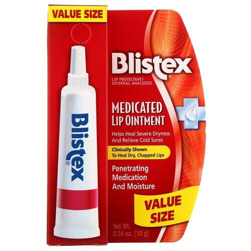 Blistex Medicated, бесцветный blistex заживляющая мазь для губ 6 г 0 21 унции